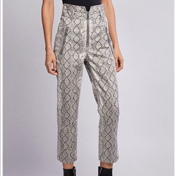 Snake print high waisted pants - Picture 7 of 7